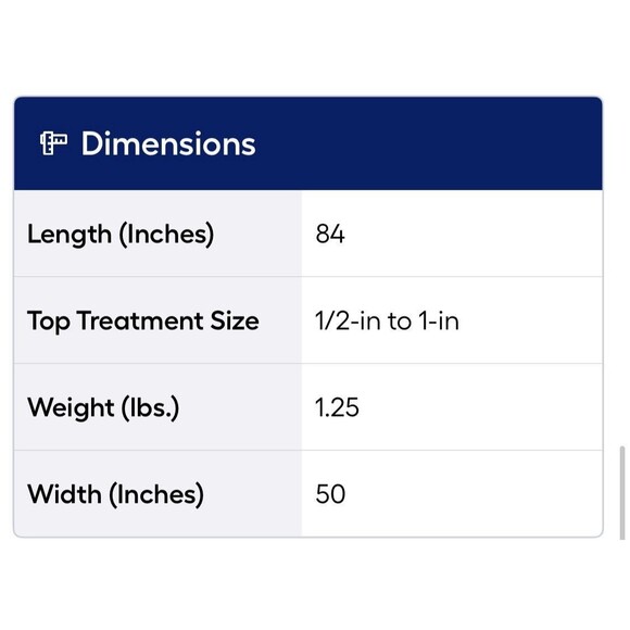 Style 84.0-in Blue Geometric Light filtering Grommet Single curtain panel - Picture 8 of 9